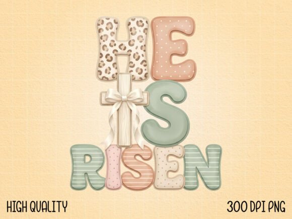 Christian Easter Cross Typography Design for T-Shirt Designs
