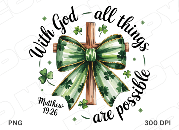 Christian St. Patricks Day Cross Png,God T-Shirt Designs