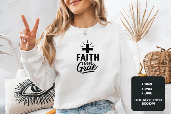 Faith over Grace Christian SVG