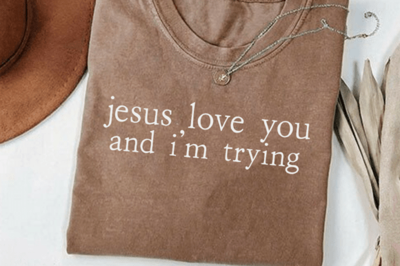 Trendy Jesus SVG for T-Shirt Designs